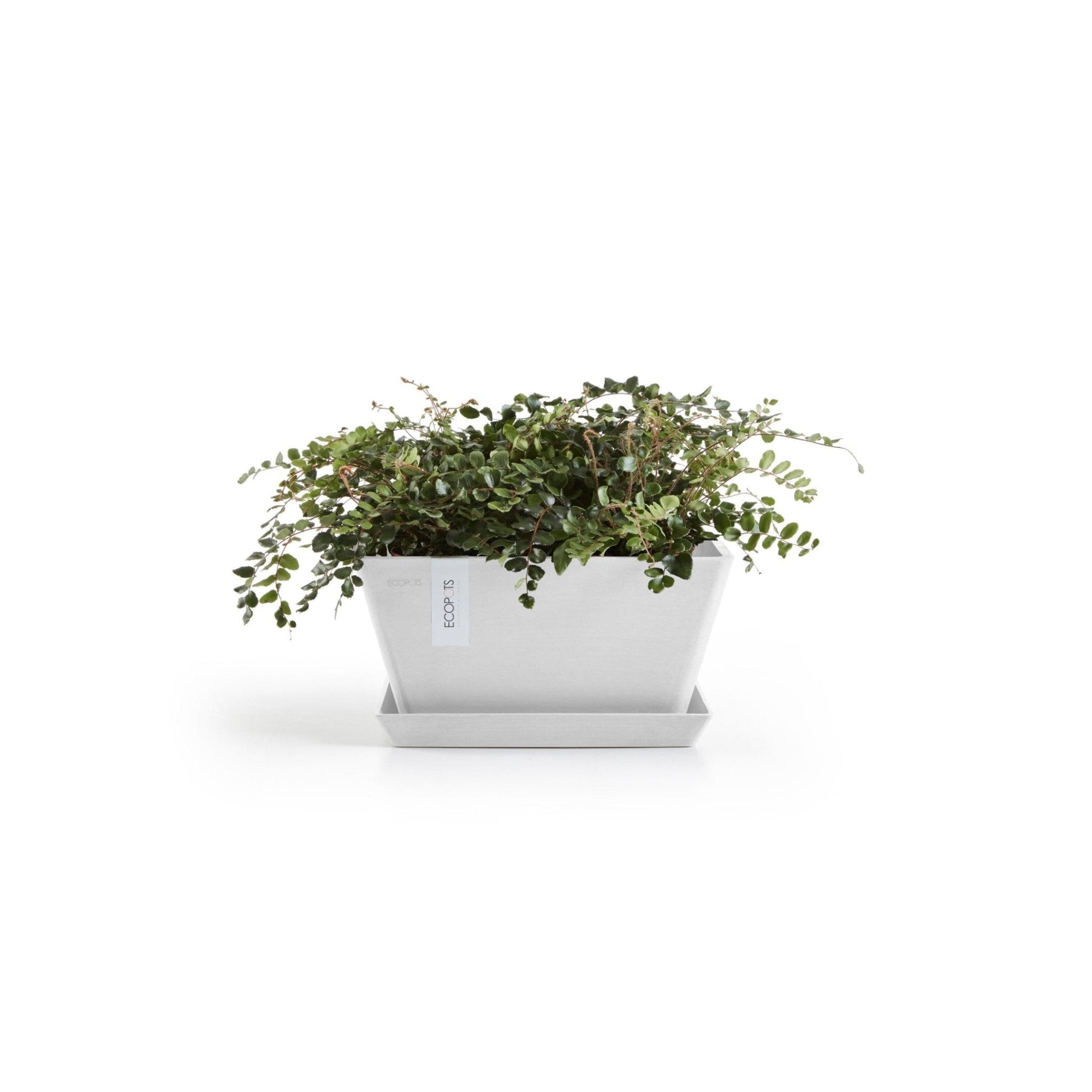 Kukkaruukku - Ecopots - Kukkaruukku Berliini 25cm valkoinen - Ecopots - Uuden aikakauden kukkaruukku kierrätysmateriaalista