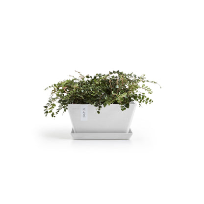 Kukkaruukku - Ecopots - Kukkaruukku Berliini 25cm valkoinen - Ecopots - Uuden aikakauden kukkaruukku kierrätysmateriaalista
