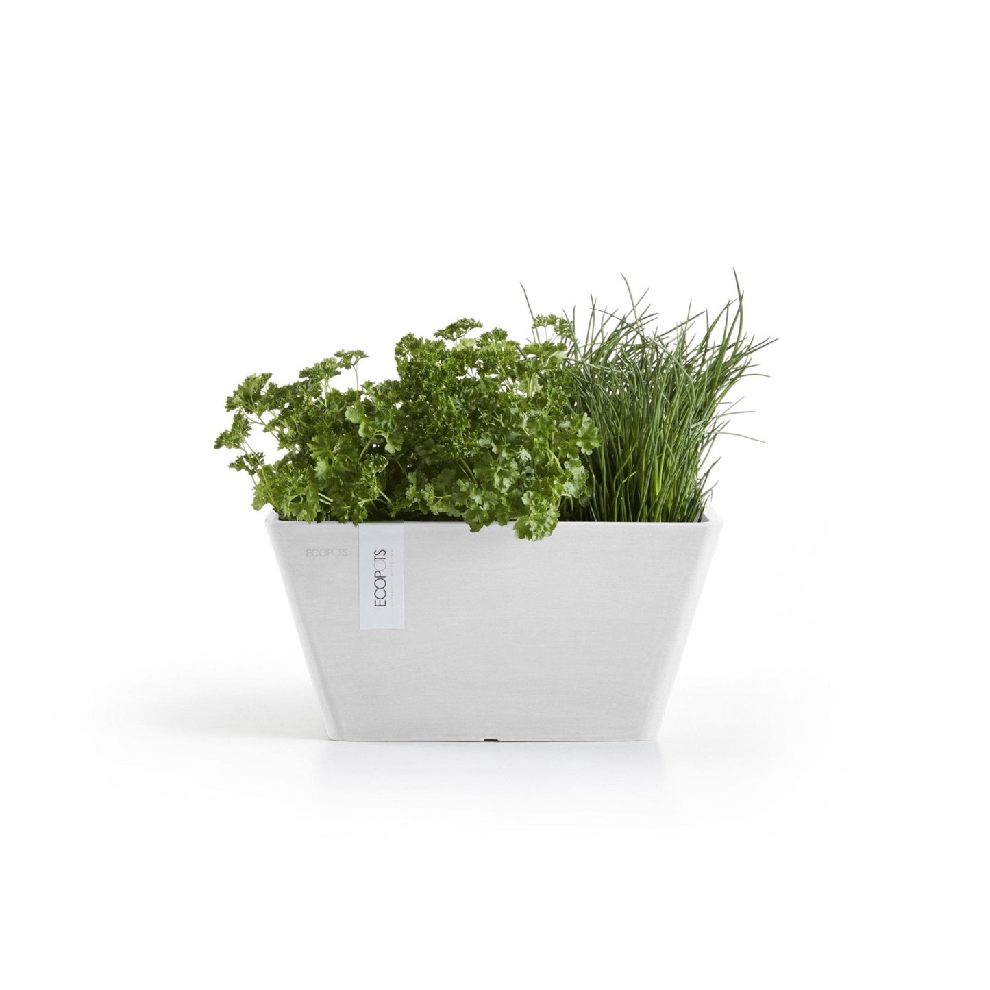 Kukkaruukku - Ecopots - Kukkaruukku Berliini 25cm valkoinen - Ecopots - Uuden aikakauden kukkaruukku kierrätysmateriaalista