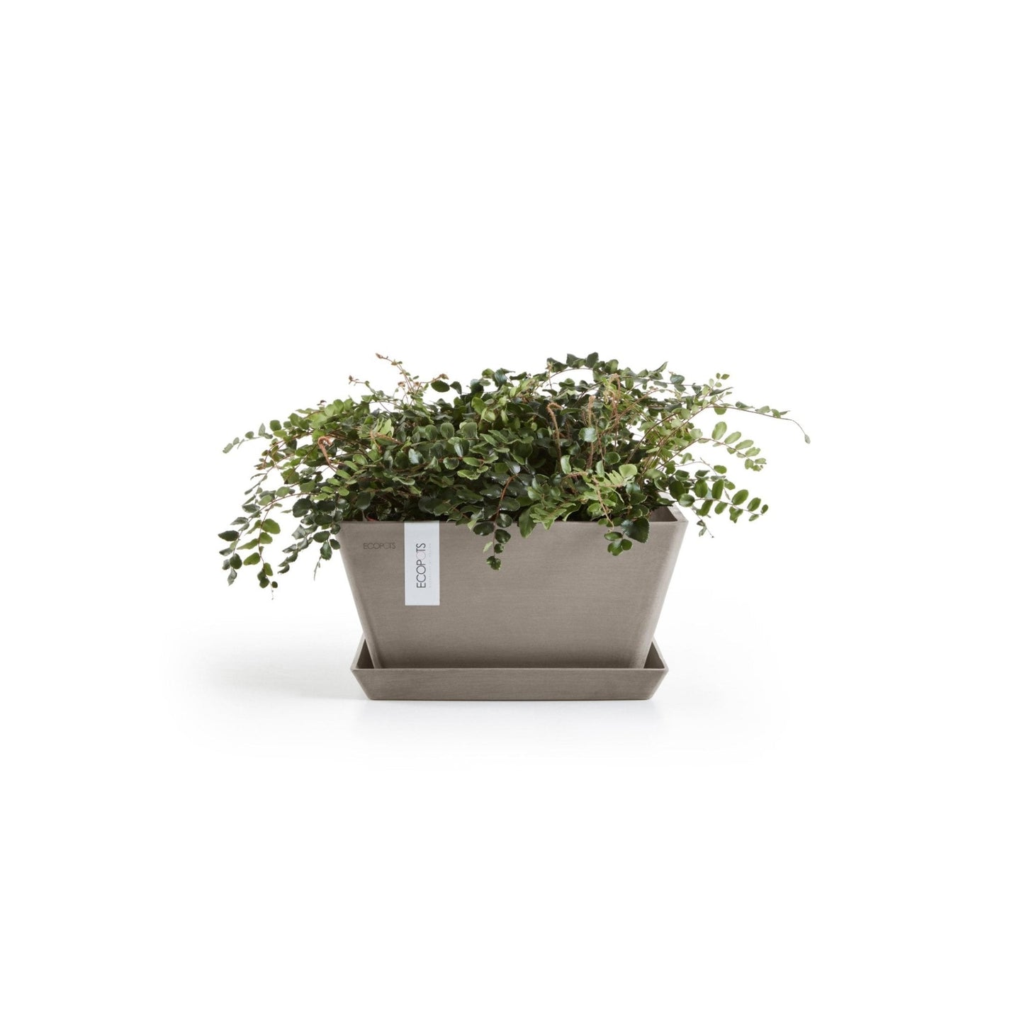 Kukkaruukku - Ecopots - Kukkaruukku Berliini 40cm taupe - Ecopots - Uuden aikakauden kukkaruukku kierrätysmateriaalista