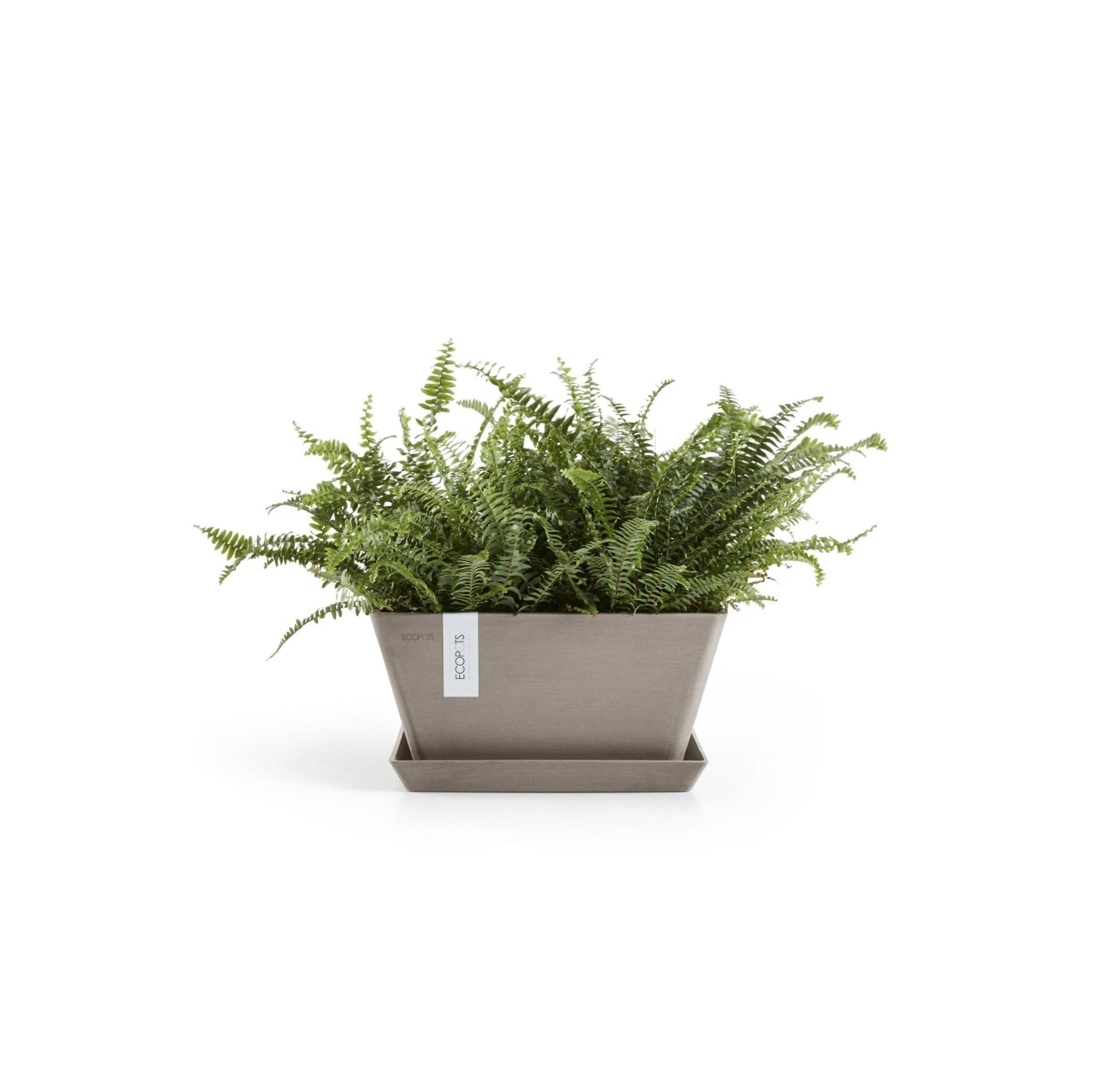 Kukkaruukku - Ecopots - Kukkaruukku Berliini 40cm taupe - Ecopots - Uuden aikakauden kukkaruukku kierrätysmateriaalista