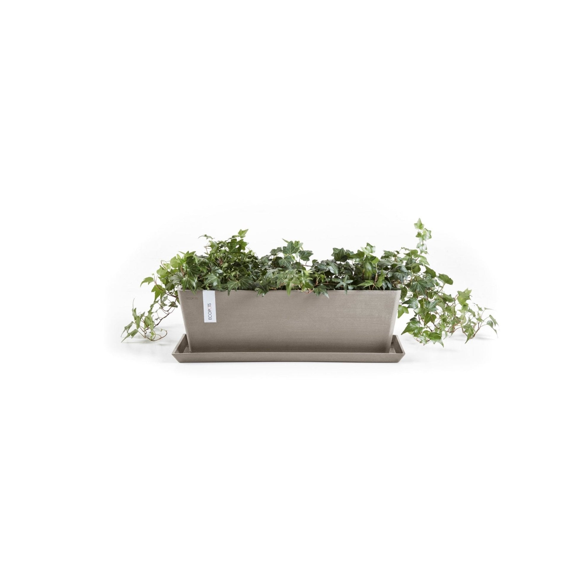 Kukkaruukku - Ecopots - Kukkaruukku Bruge 45cm taupe - Ecopots - Uuden aikakauden kukkaruukku kierrätysmateriaalista