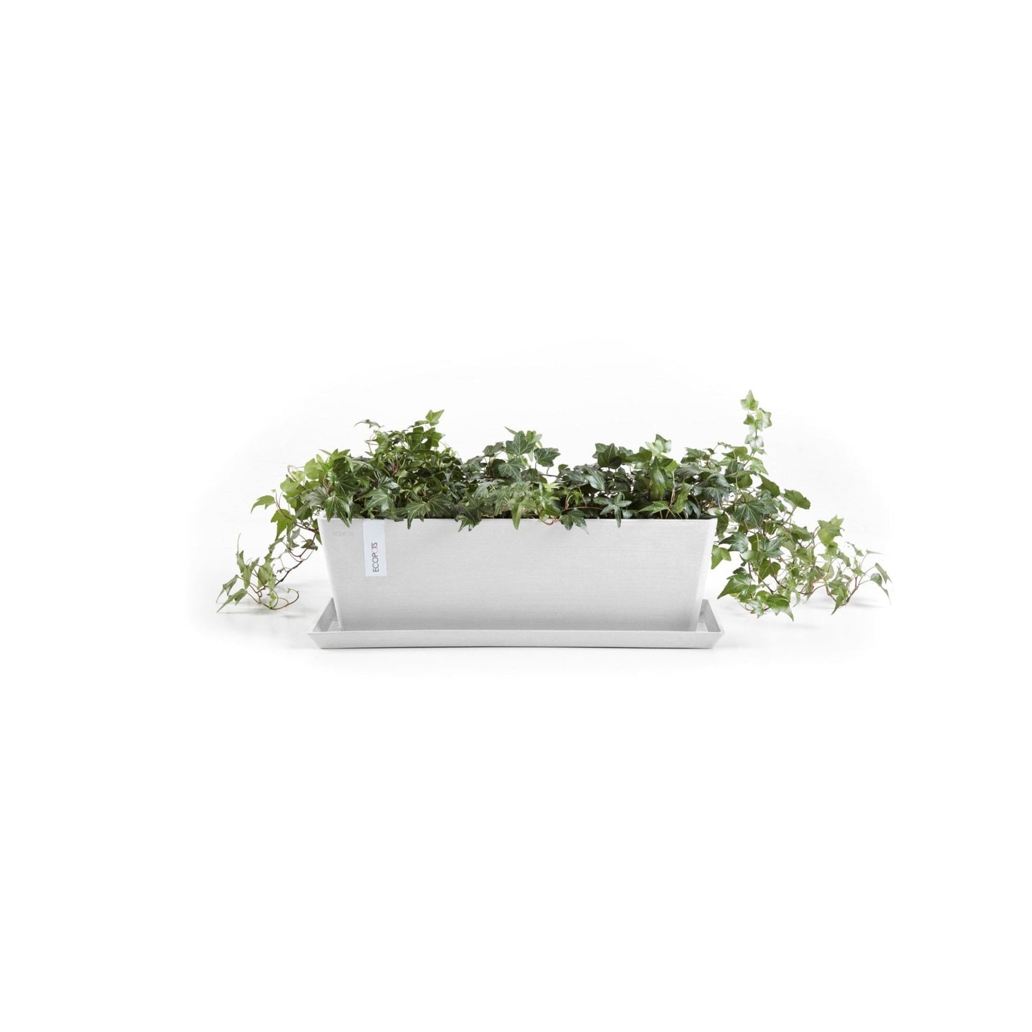 Kukkaruukku - Ecopots - Kukkaruukku Bruge 45cm valkoinen - Ecopots - Uuden aikakauden kukkaruukku kierrätysmateriaalista