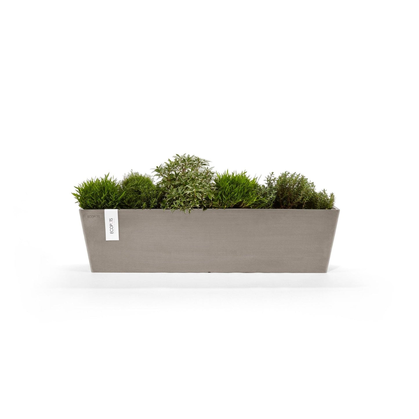 Kukkaruukku - Ecopots - Kukkaruukku Bruge 80cm taupe - Ecopots - Uuden aikakauden kukkaruukku kierrätysmateriaalista