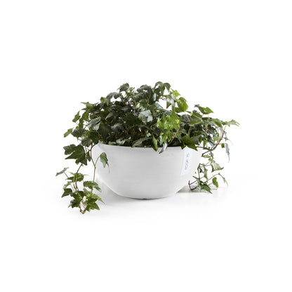 Kukkaruukku - Ecopots - Kukkaruukku Brysseli 30cm valkoinen - Ecopots - Uuden aikakauden kukkaruukku kierrätysmateriaalista