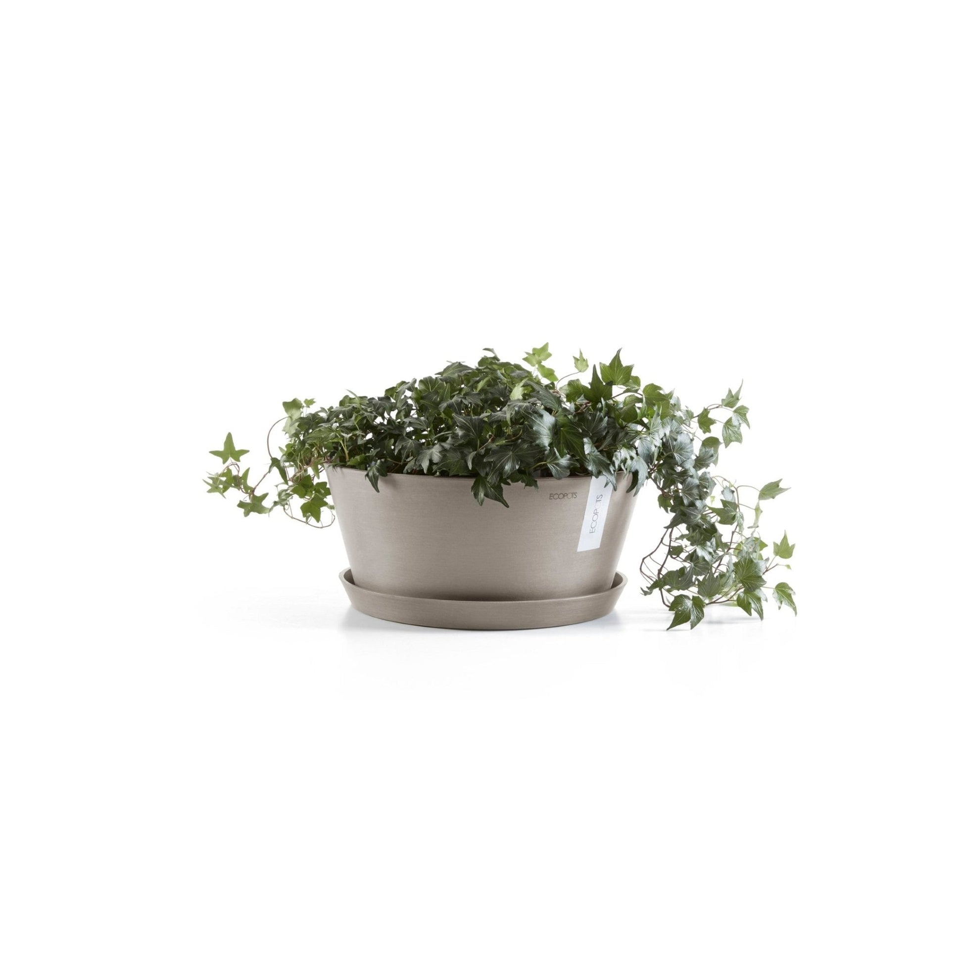 Kukkaruukku - Ecopots - Kukkaruukku Frankfurt 30cm taupe - Ecopots - Uuden aikakauden kukkaruukku kierrätysmateriaalista