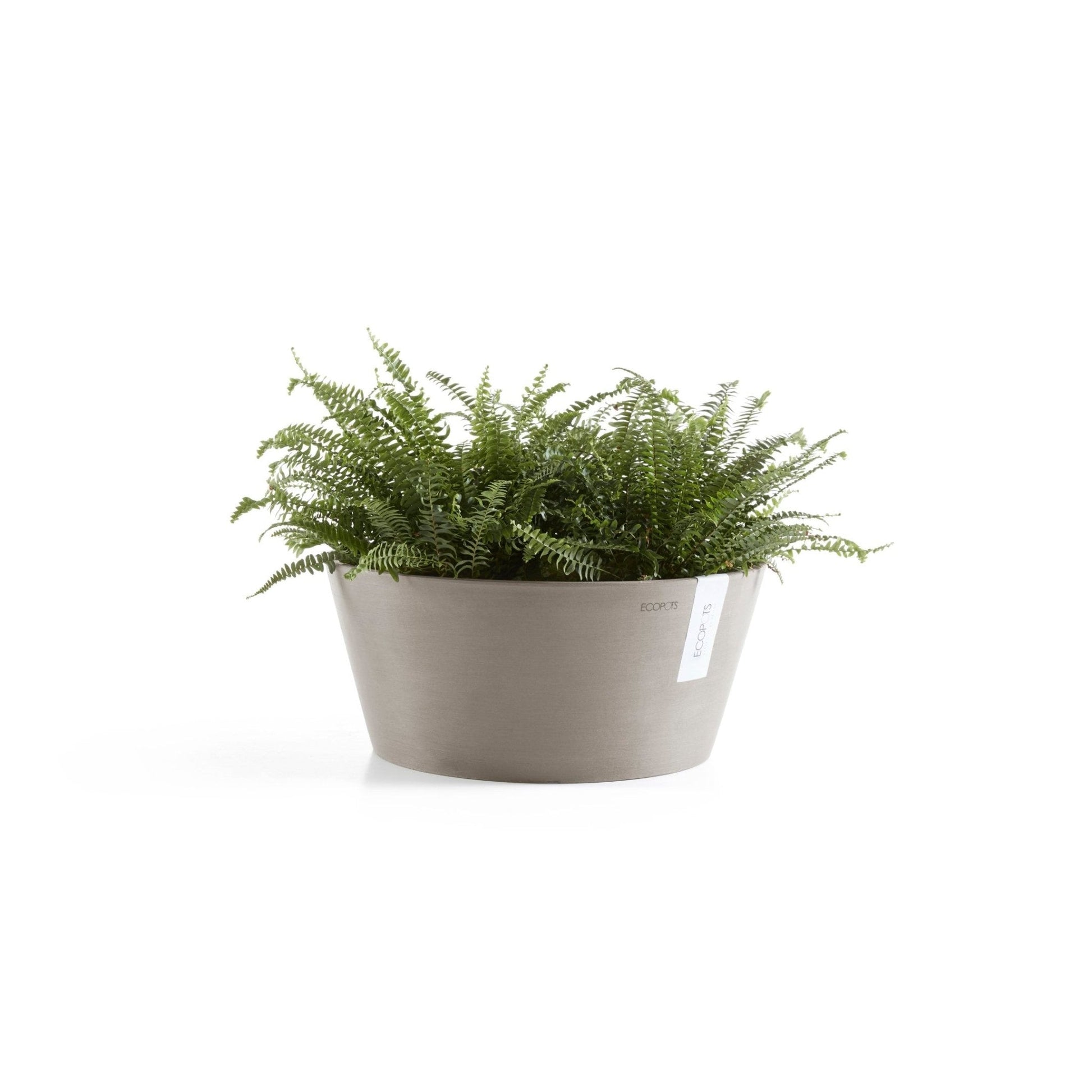 Kukkaruukku - Ecopots - Kukkaruukku Frankfurt 30cm taupe - Ecopots - Uuden aikakauden kukkaruukku kierrätysmateriaalista