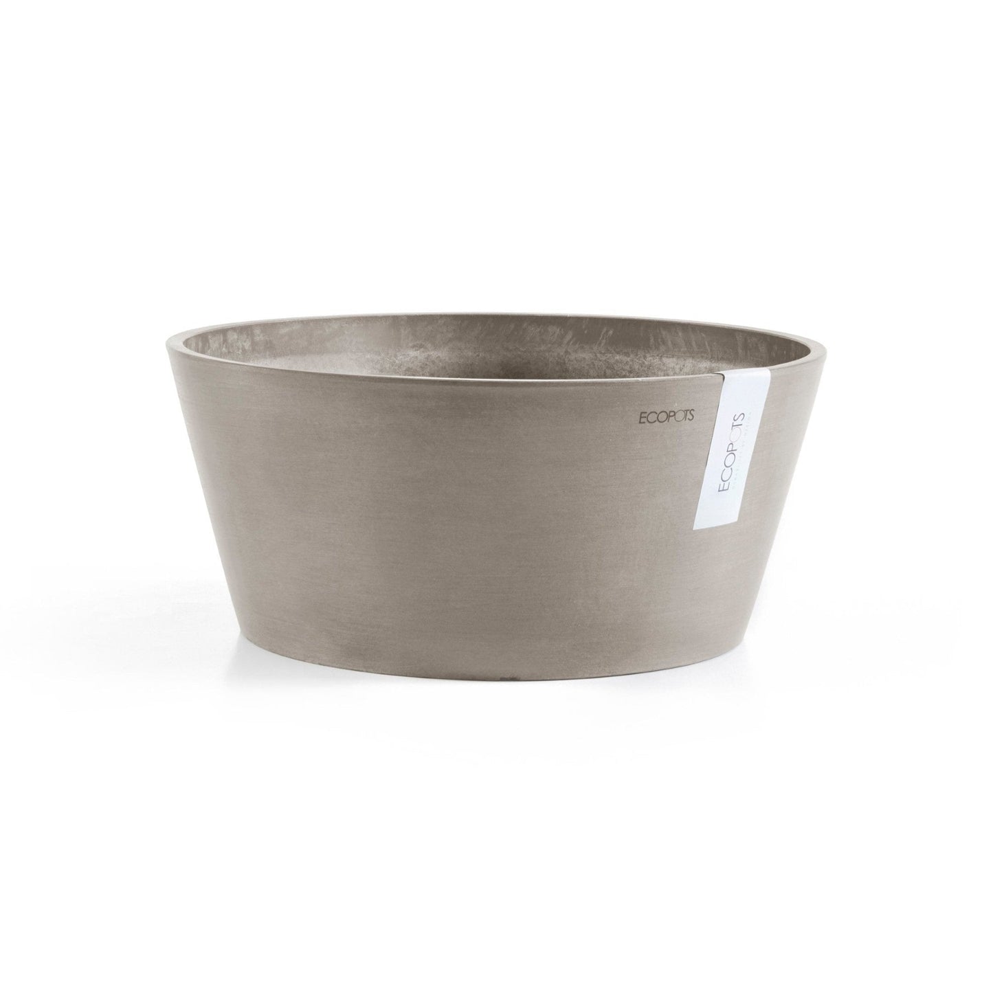 Kukkaruukku - Ecopots - Kukkaruukku Frankfurt 40cm taupe - Ecopots - Uuden aikakauden kukkaruukku kierrätysmateriaalista