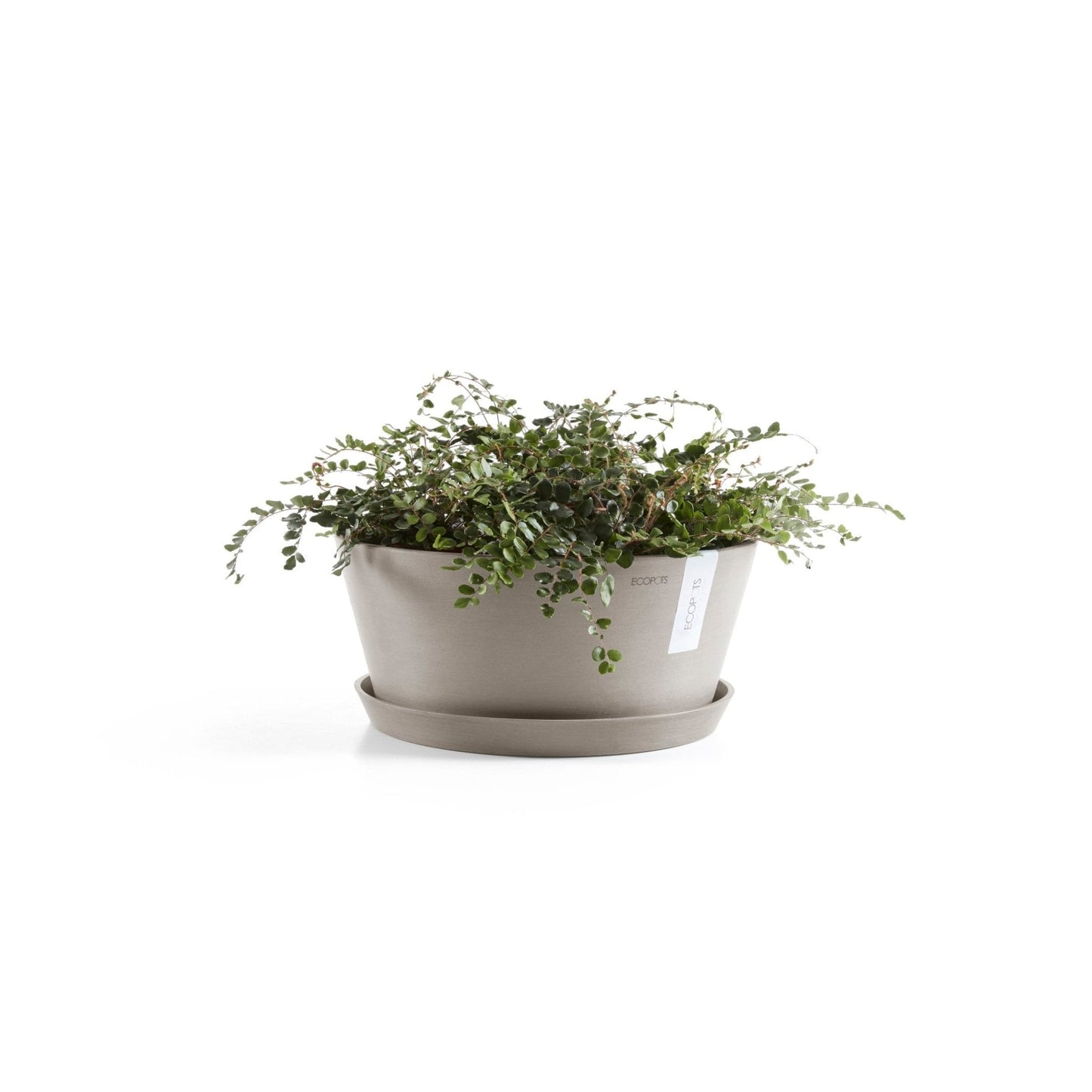 Kukkaruukku - Ecopots - Kukkaruukku Frankfurt 40cm taupe - Ecopots - Uuden aikakauden kukkaruukku kierrätysmateriaalista