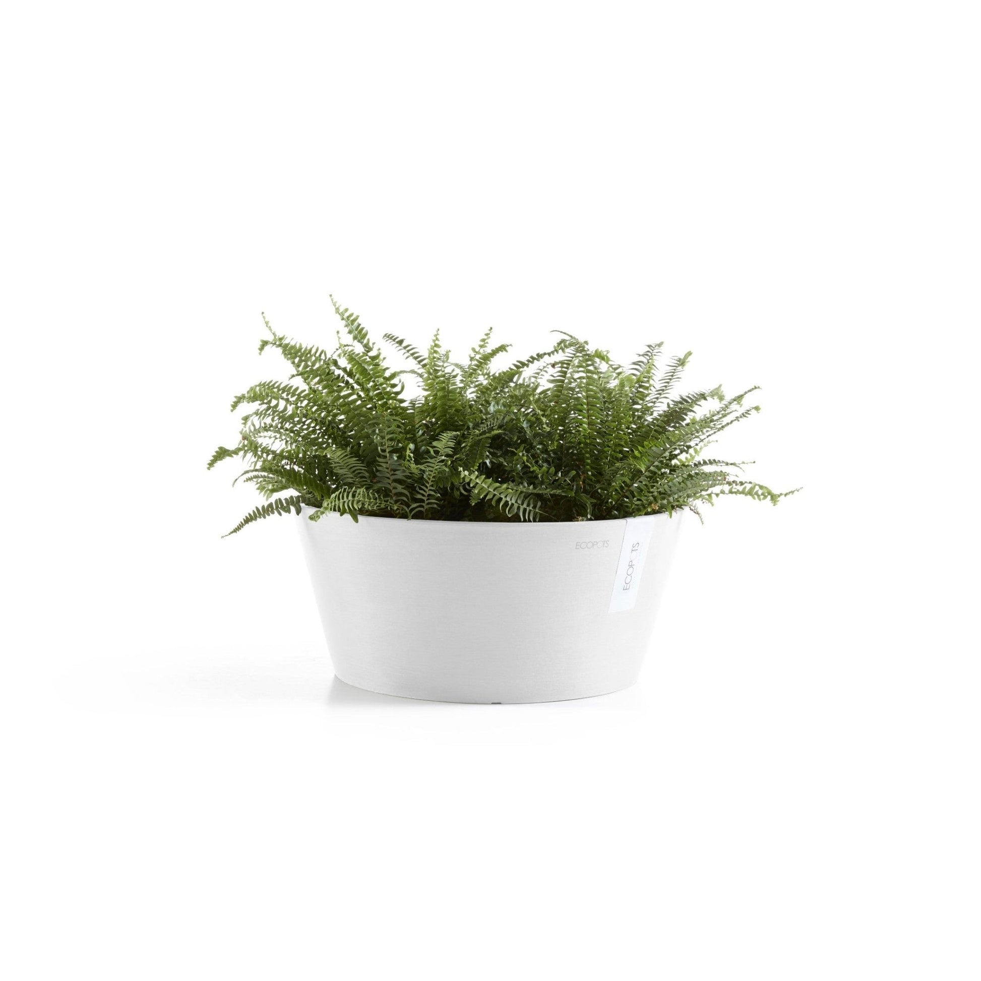 Kukkaruukku - Ecopots - Kukkaruukku Frankfurt 40cm valkoinen - Ecopots - Uuden aikakauden kukkaruukku kierrätysmateriaalista