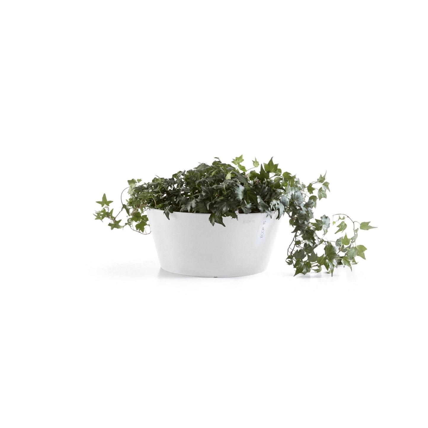 Kukkaruukku - Ecopots - Kukkaruukku Frankfurt 50cm valkoinen - Ecopots - Uuden aikakauden kukkaruukku kierrätysmateriaalista