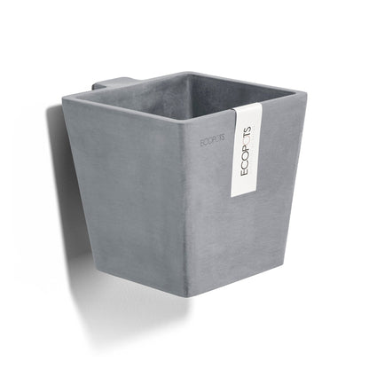 Kukkaruukku - Ecopots - Kukkaruukku Manhattan seinälle 15cm siniharmaa - Ecopots - Uuden aikakauden kukkaruukku kierrätysmateriaalista