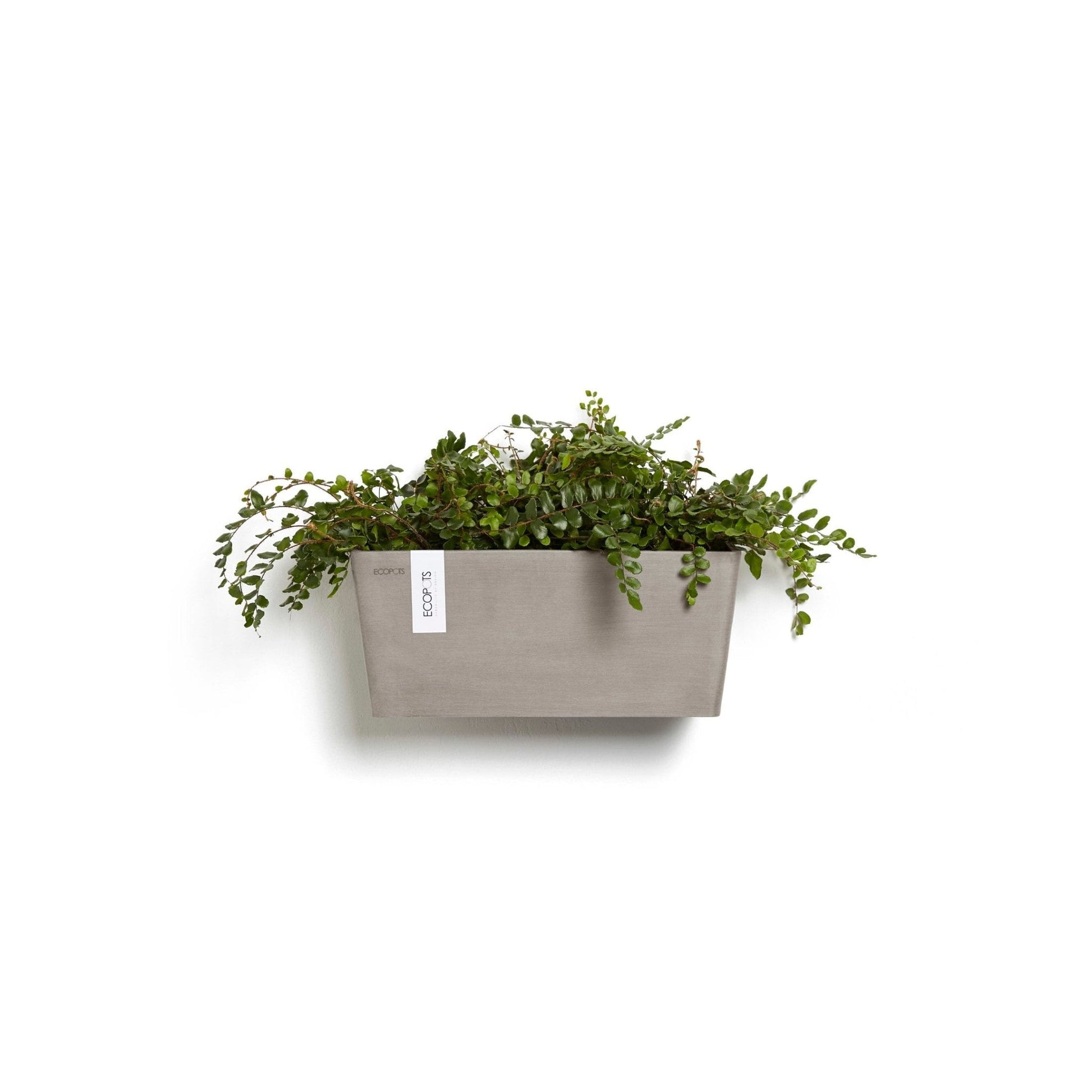 Kukkaruukku - Ecopots - Kukkaruukku Manhattan seinälle 35cm taupe - Ecopots - Uuden aikakauden kukkaruukku kierrätysmateriaalista