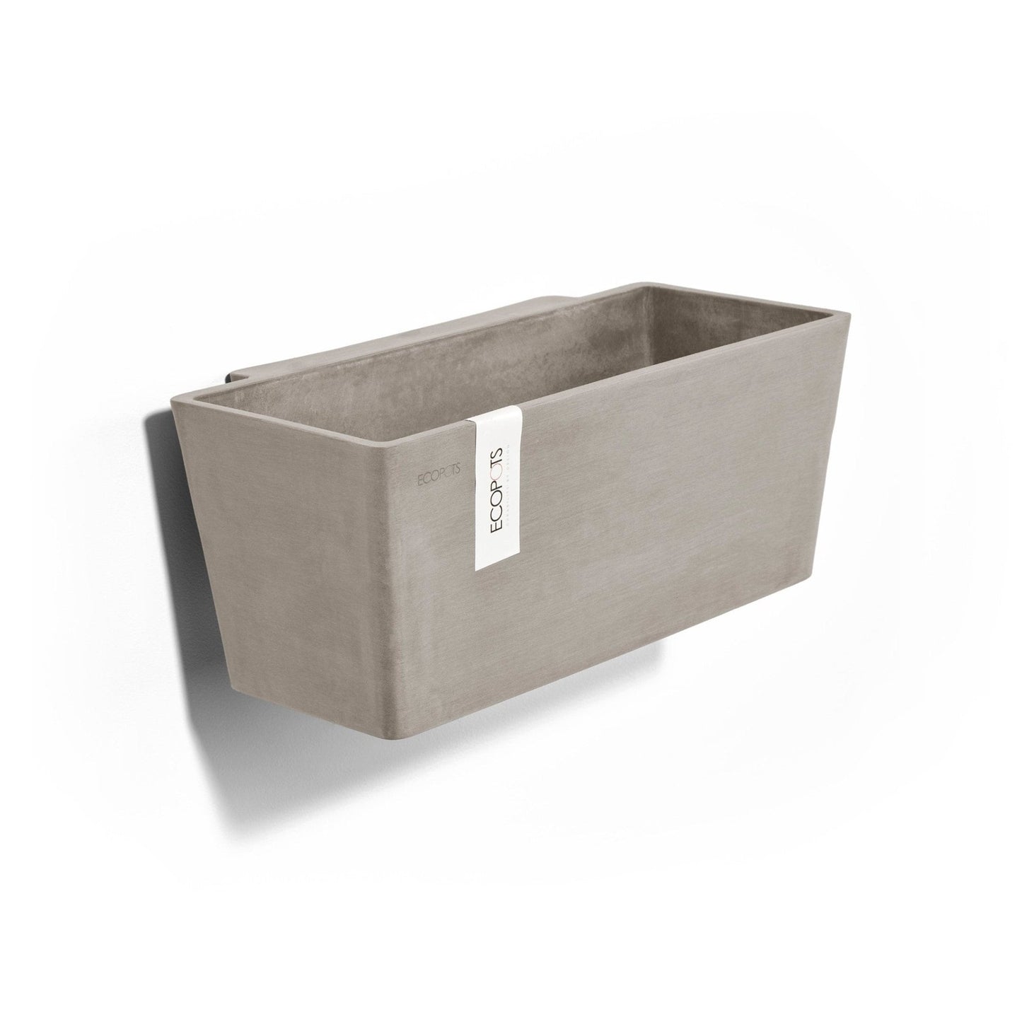 Kukkaruukku - Ecopots - Kukkaruukku Manhattan seinälle 35cm taupe - Ecopots - Uuden aikakauden kukkaruukku kierrätysmateriaalista