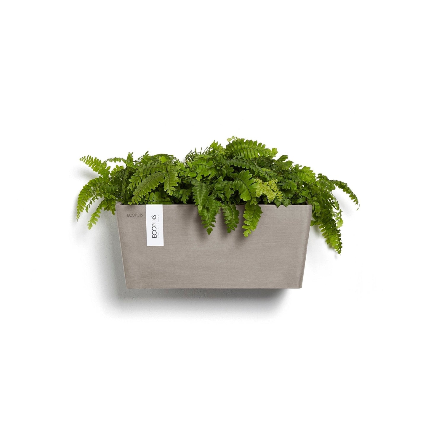 Kukkaruukku - Ecopots - Kukkaruukku Manhattan seinälle 35cm taupe - Ecopots - Uuden aikakauden kukkaruukku kierrätysmateriaalista