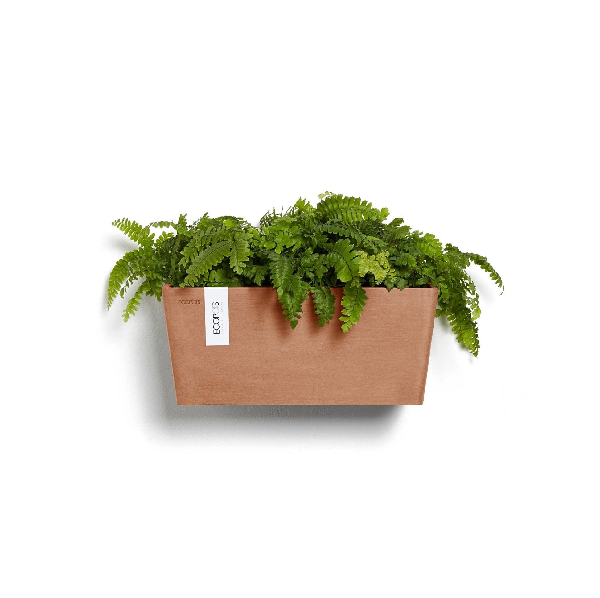 Kukkaruukku - Ecopots - Kukkaruukku Manhattan seinälle 35cm terracotta - Ecopots - Uuden aikakauden kukkaruukku kierrätysmateriaalista