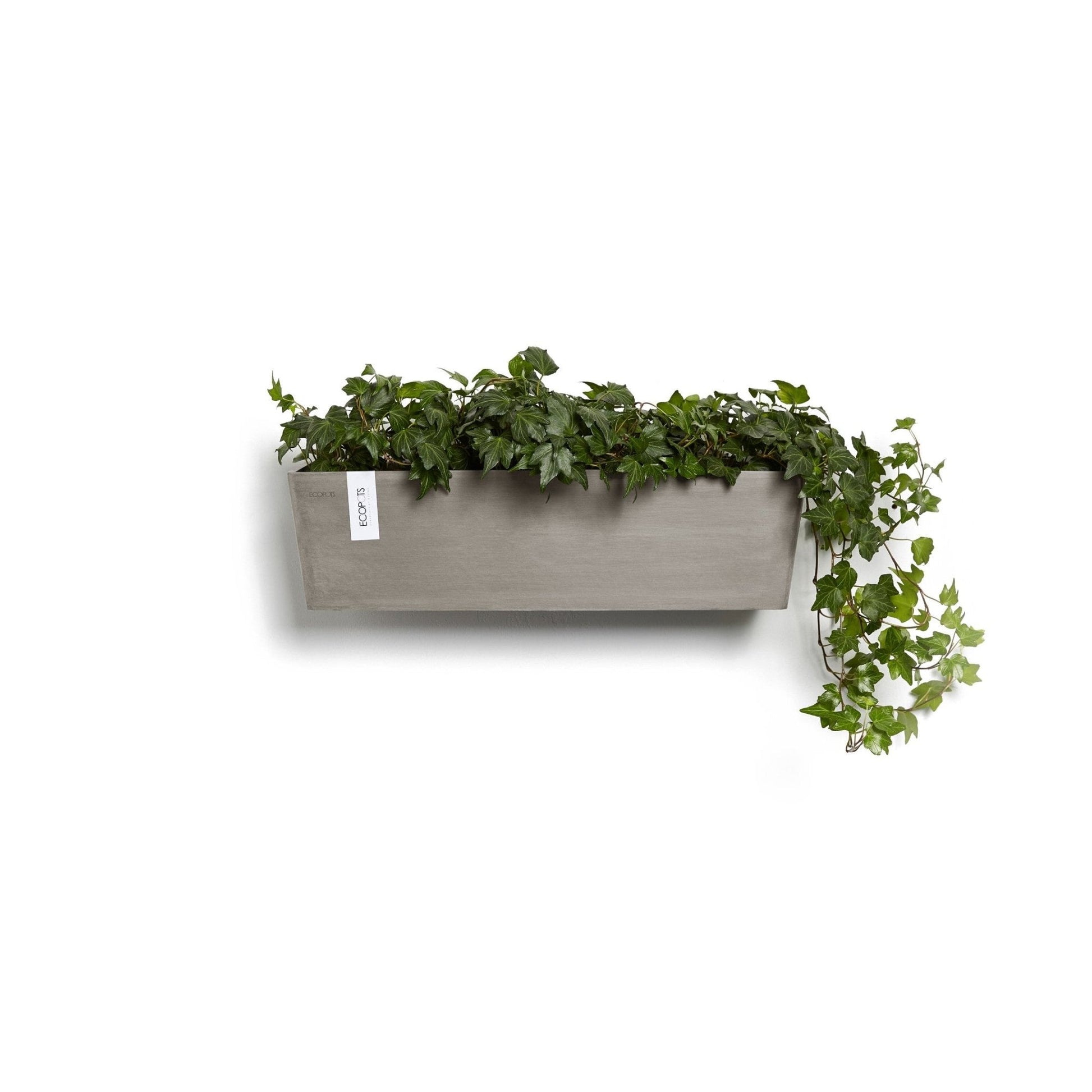 Kukkaruukku - Ecopots - Kukkaruukku Manhattan seinälle 55cm taupe - Ecopots - Uuden aikakauden kukkaruukku kierrätysmateriaalista