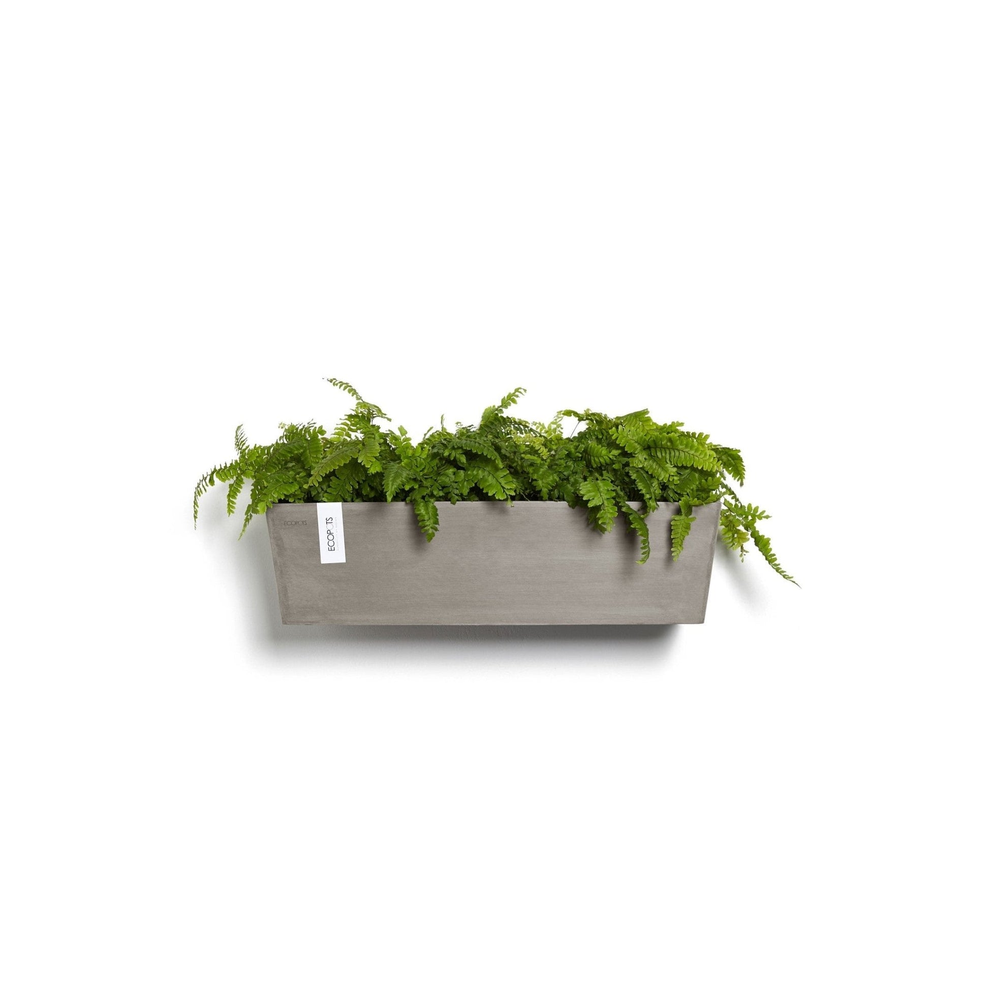 Kukkaruukku - Ecopots - Kukkaruukku Manhattan seinälle 55cm taupe - Ecopots - Uuden aikakauden kukkaruukku kierrätysmateriaalista