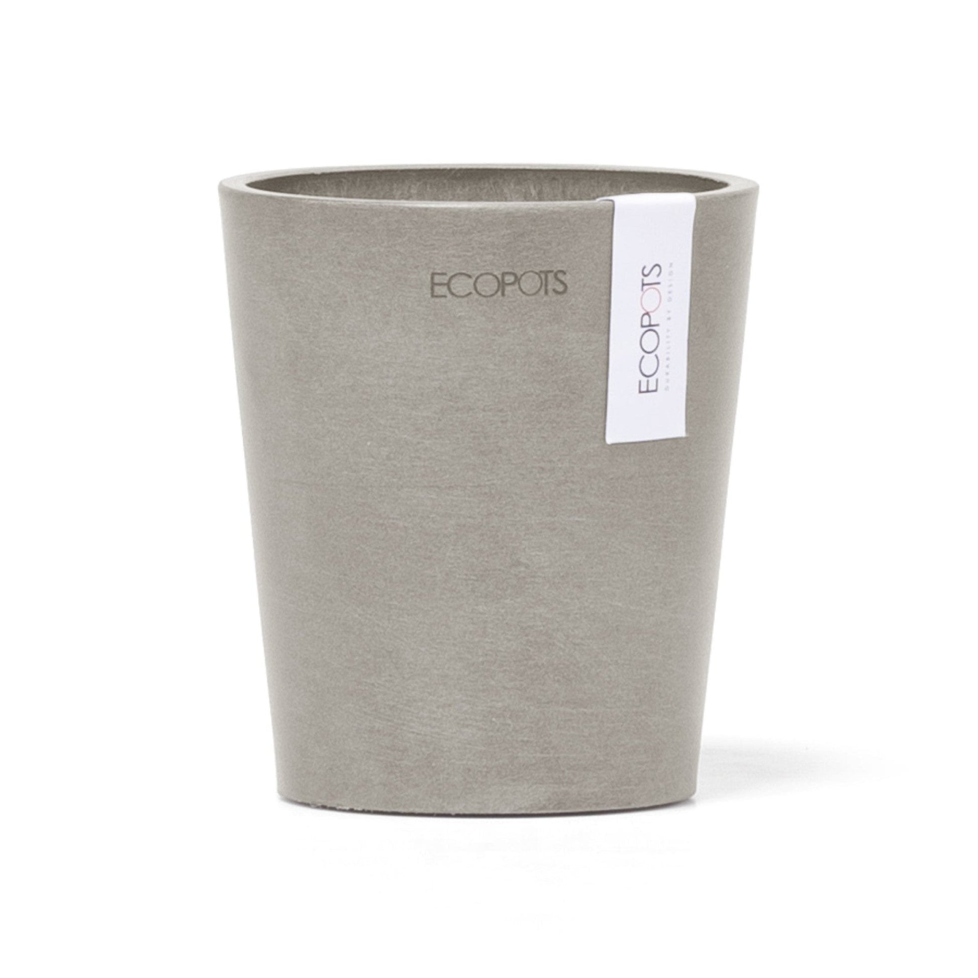 Kukkaruukku - Ecopots - Kukkaruukku Morinda 11cm taupe - Ecopots - Uuden aikakauden kukkaruukku kierrätysmateriaalista