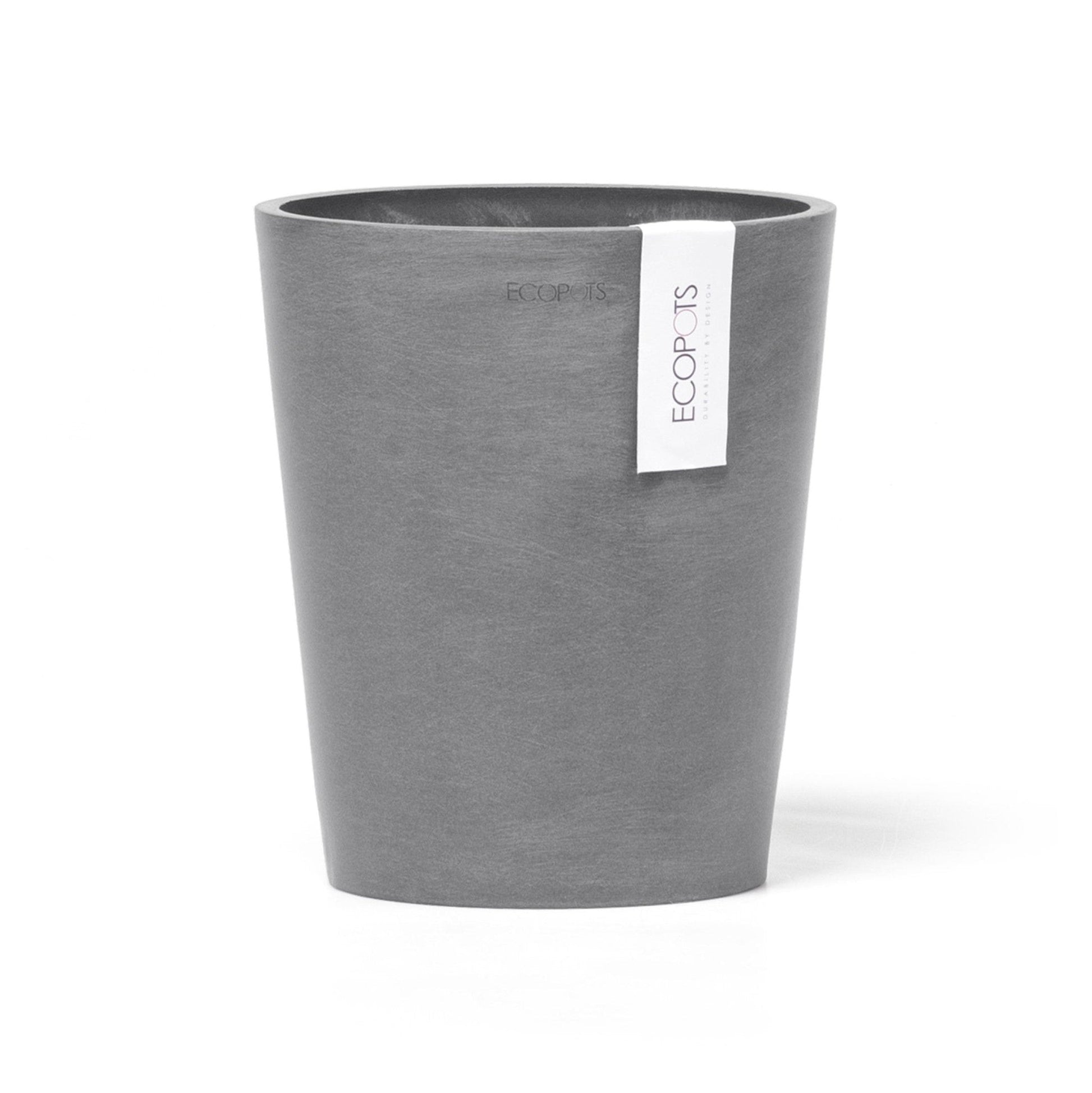 Kukkaruukku - Ecopots - Kukkaruukku Morinda 17cm harmaa - Ecopots - Uuden aikakauden kukkaruukku kierrätysmateriaalista