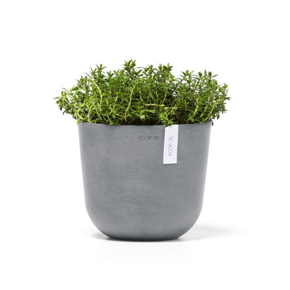 Kukkaruukku - Ecopots - Kukkaruukku Oslo 19cm siniharmaa - Ecopots - Uuden aikakauden kukkaruukku kierrätysmateriaalista