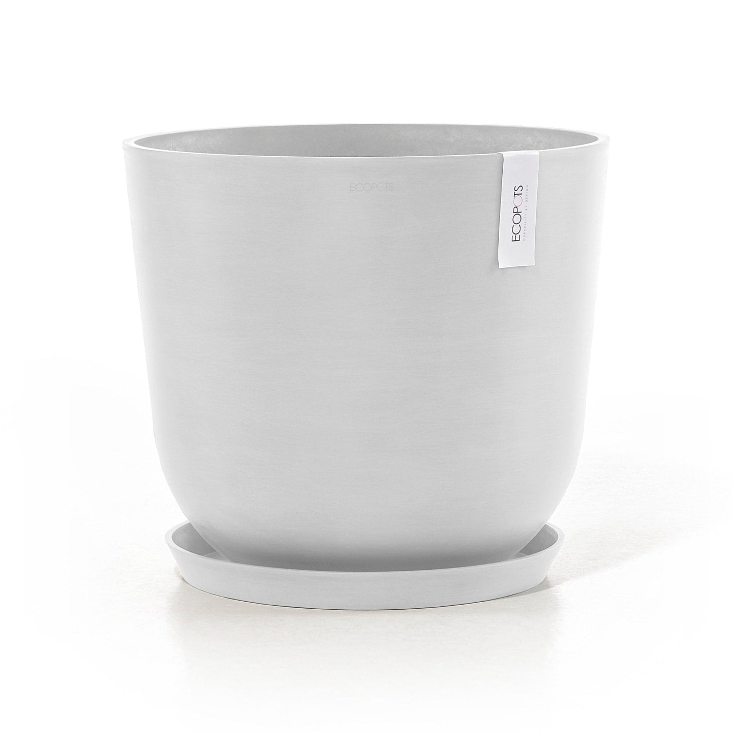 Kukkaruukku - Ecopots - Kukkaruukku Oslo 45cm valkoinen - Ecopots - Uuden aikakauden kukkaruukku kierrätysmateriaalista