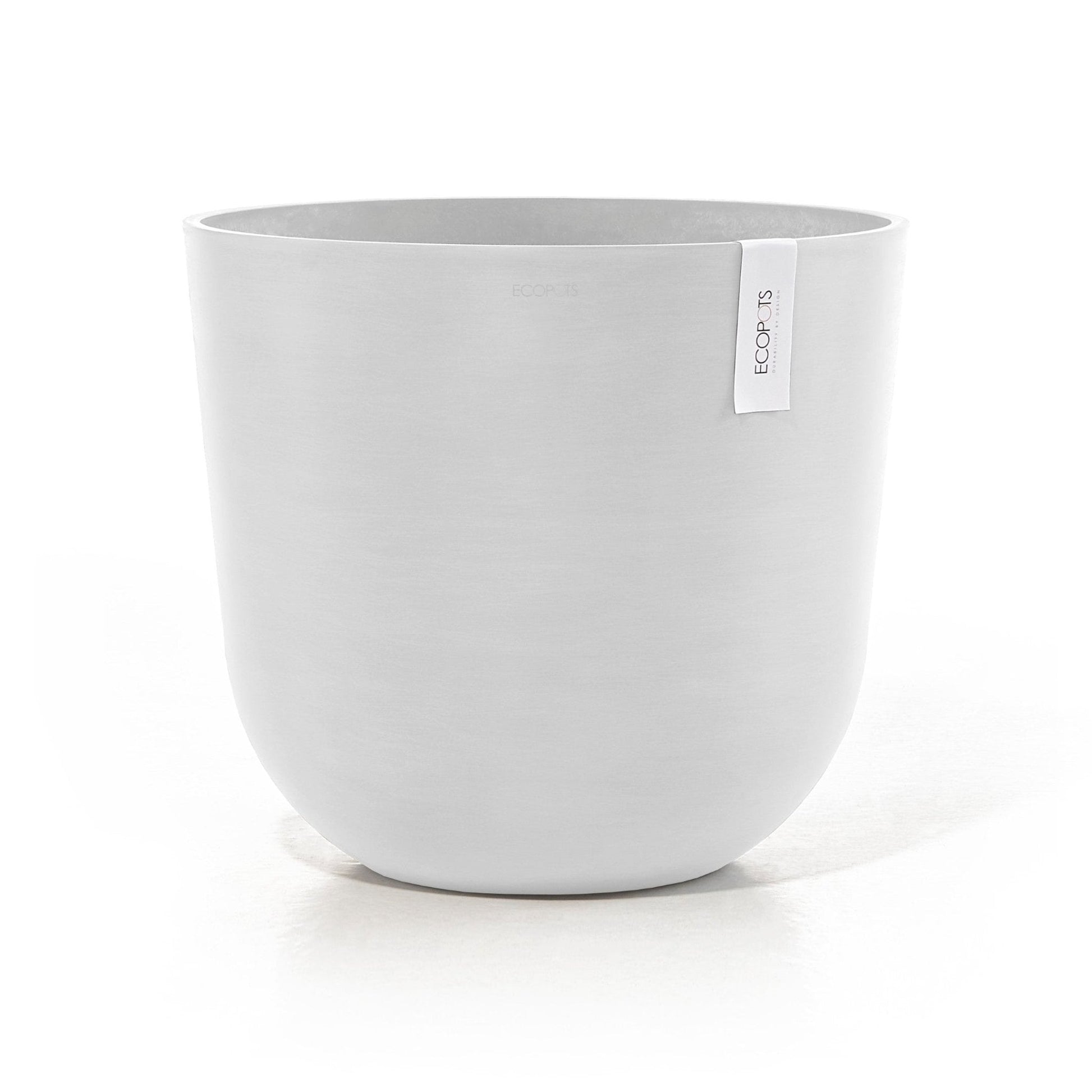 Kukkaruukku - Ecopots - Kukkaruukku Oslo 45cm valkoinen - Ecopots - Uuden aikakauden kukkaruukku kierrätysmateriaalista