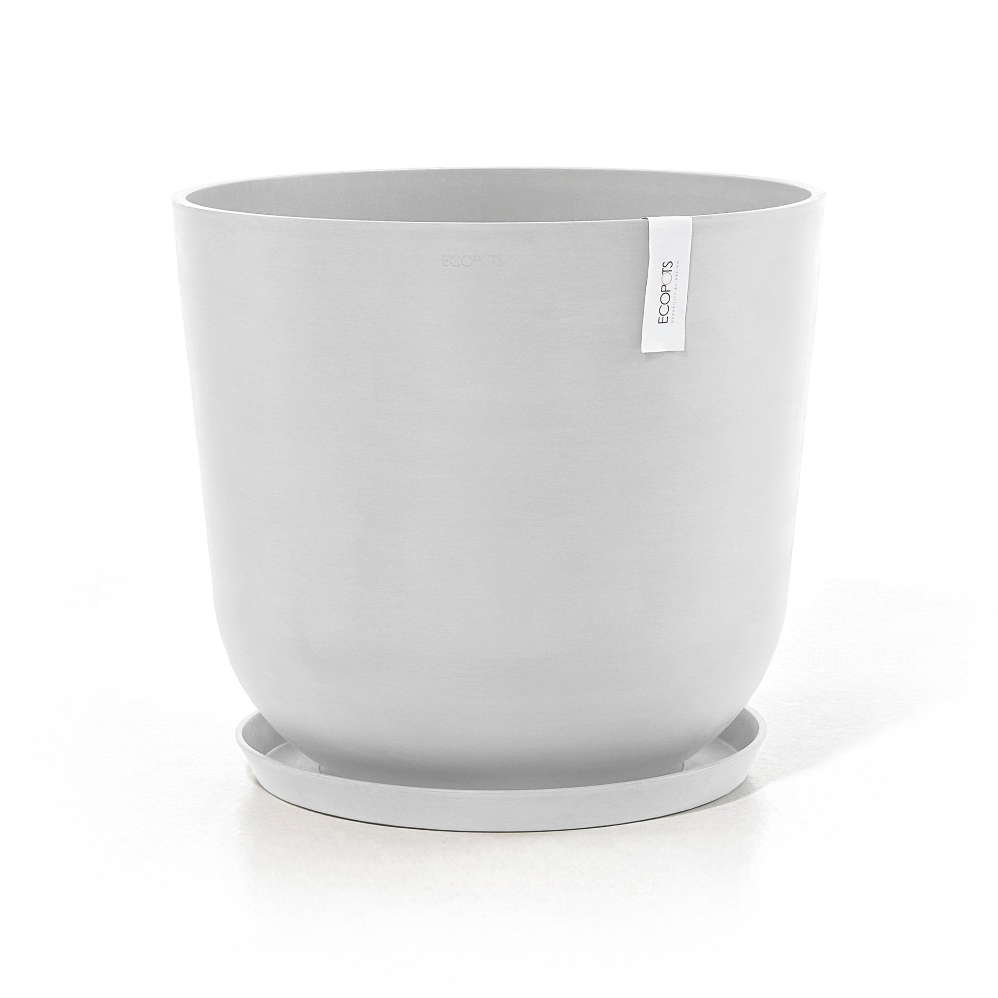 Kukkaruukku - Ecopots - Kukkaruukku Oslo 75cm valkoinen - Ecopots - Uuden aikakauden kukkaruukku kierrätysmateriaalista