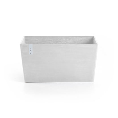 Kukkaruukku - Ecopots - Kukkaruukku Pariisi 80cm valkoinen - Ecopots - Uuden aikakauden kukkaruukku kierrätysmateriaalista