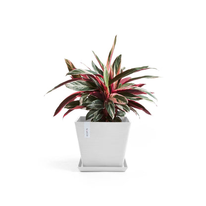 Kukkaruukku - Ecopots - Kukkaruukku Rotterdam 40cm valkoinen - Ecopots - Uuden aikakauden kukkaruukku kierrätysmateriaalista
