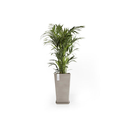 Kukkaruukku - Ecopots - Kukkaruukku Rotterdam keskikorkea 56cm taupe - Ecopots - Uuden aikakauden kukkaruukku kierrätysmateriaalista