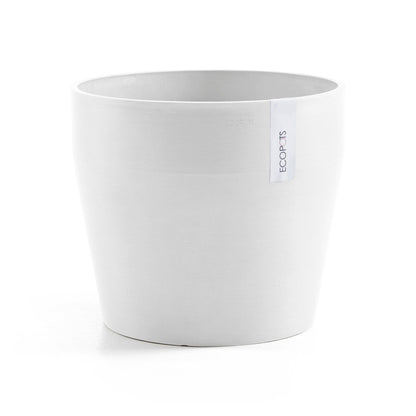 Kukkaruukku - Ecopots - Kukkaruukku Sankara 40cm valkoinen - Ecopots - Uuden aikakauden kukkaruukku kierrätysmateriaalista