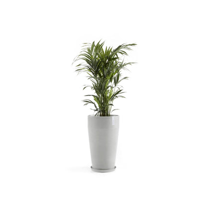 Kukkaruukku - Ecopots - Kukkaruukku Sankara korkea 75cm valkoharmaa - Ecopots - Uuden aikakauden kukkaruukku kierrätysmateriaalista