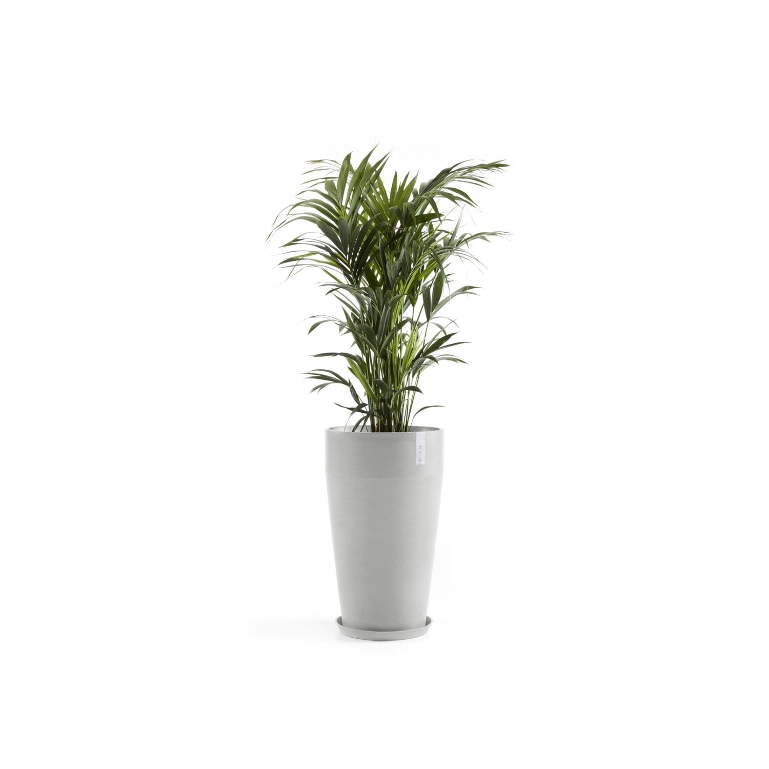 Kukkaruukku - Ecopots - Kukkaruukku Sankara korkea 75cm valkoharmaa - Ecopots - Uuden aikakauden kukkaruukku kierrätysmateriaalista