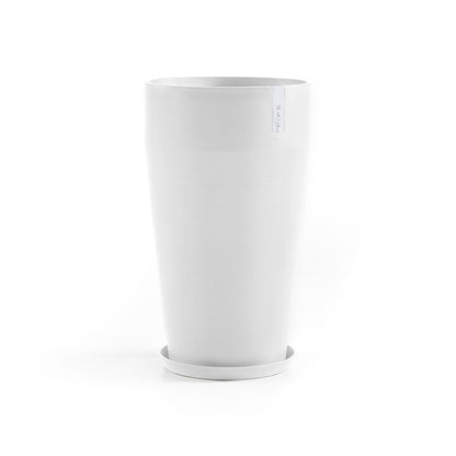 Kukkaruukku - Ecopots - Kukkaruukku Sankara korkea 75cm valkoinen - Ecopots - Uuden aikakauden kukkaruukku kierrätysmateriaalista