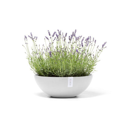 Kukkaruukku - Ecopots - Kukkaruukku Vienna 50cm valkoinen - Ecopots - Uuden aikakauden kukkaruukku kierrätysmateriaalista