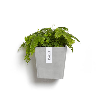 Kukkaruukku - Ecopots - Manhattan seinä 15cm valkoharmaa - Ecopotskauppa - Uuden aikakauden kukkaruukku