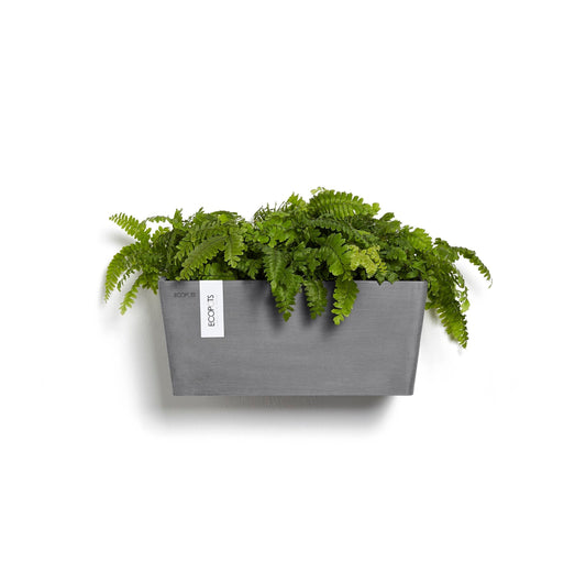 Kukkaruukku - Ecopots - Manhattan seinä 35cm harmaa - Ecopotskauppa - Uuden aikakauden kukkaruukku