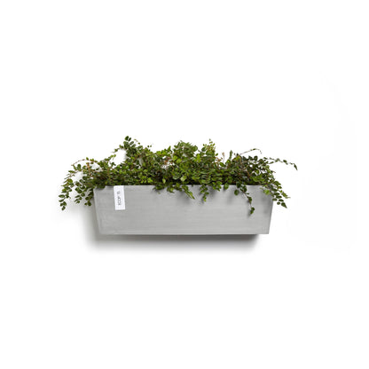 Kukkaruukku - Ecopots - Manhattan seinä 55cm valkoharmaa - Ecopotskauppa - Uuden aikakauden kukkaruukku