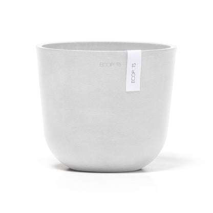 Kukkaruukku - Ecopots - Oslo 19cm valkoinen - Ecopotskauppa - Uuden aikakauden kukkaruukku