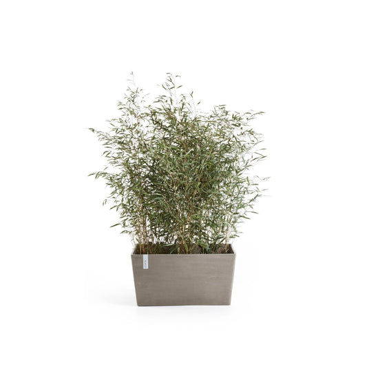 Kukkaruukku - Ecopots - Pariisi 100cm taupe - Ecopots - Uuden aikakauden kukkaruukku kierrätysmateriaalista