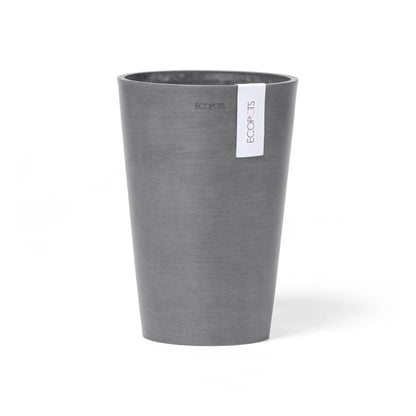 Kukkaruukku - Ecopots - Pisa 17,5cm harmaa - Ecopotskauppa - Uuden aikakauden kukkaruukku