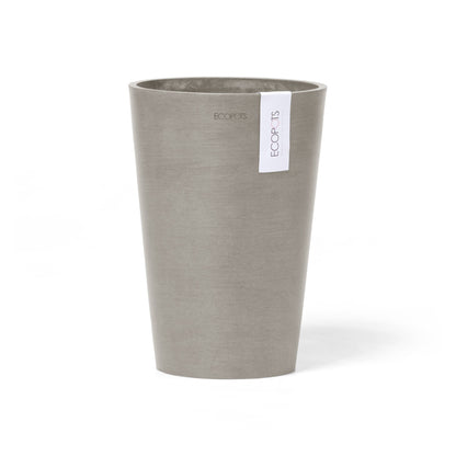 Kukkaruukku - Ecopots - Pisa 17,5cm taupe - Ecopotskauppa - Uuden aikakauden kukkaruukku