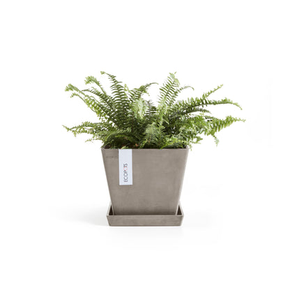 Kukkaruukku - Ecopots - Rotterdam 20cm taupe - Ecopotskauppa - Uuden aikakauden kukkaruukku