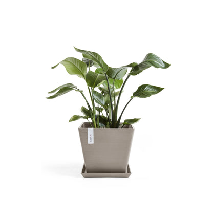 Kukkaruukku - Ecopots - Rotterdam 30cm taupe - Ecopotskauppa - Uuden aikakauden kukkaruukku