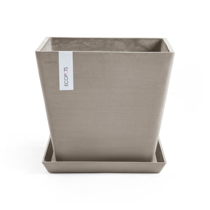 Kukkaruukku - Ecopots - Rotterdam 30cm taupe - Ecopotskauppa - Uuden aikakauden kukkaruukku