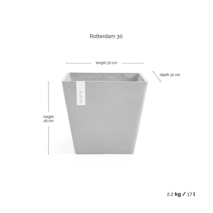 Kukkaruukku - Ecopots - Rotterdam 30cm terracotta - Ecopotskauppa - Uuden aikakauden kukkaruukku