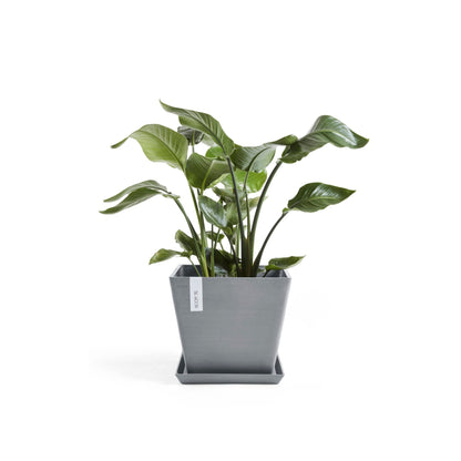 Kukkaruukku - Ecopots - Rotterdam 40cm siniharmaa - Ecopotskauppa - Uuden aikakauden kukkaruukku