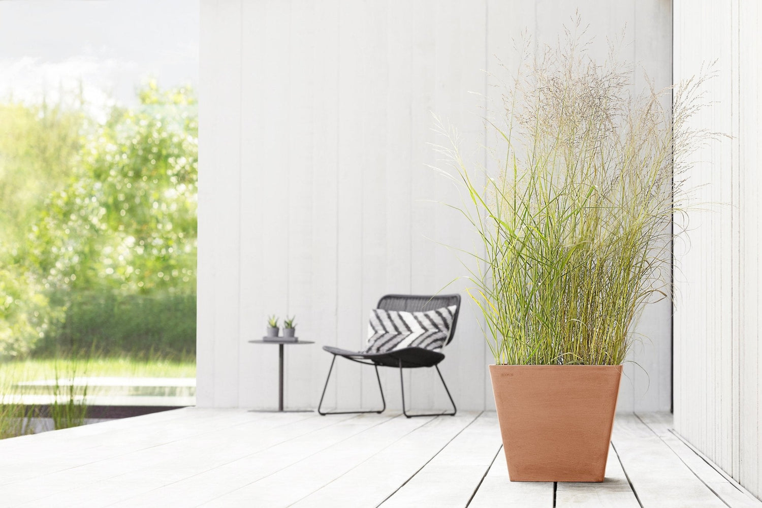 Kukkaruukku - Ecopots - Rotterdam 40cm terracotta - Ecopots - Uuden aikakauden kukkaruukku kierrätysmateriaalista