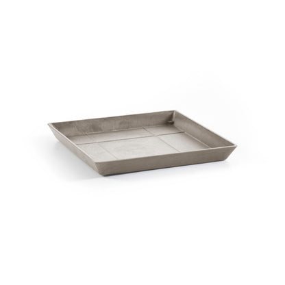 Kukkaruukku - Ecopots - Rotterdam aluslautanen 40cm taupe - Ecopotskauppa - Uuden aikakauden kukkaruukku